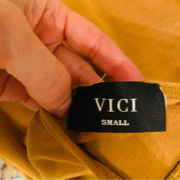 VICI Camel Tan Midi Halter Dress - Picture 5 of 6